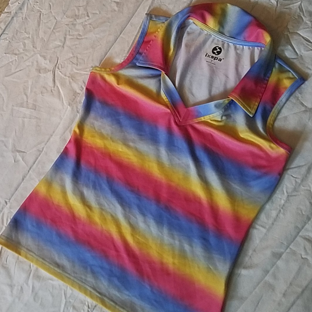 Rainbow Collared Shirt